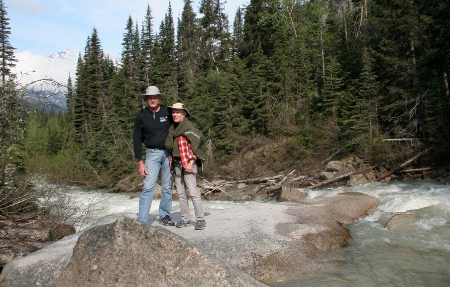 Description: Mike & Susan in the stream 