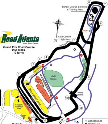 Road Atlanta trackmap