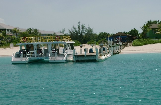 Dock with SCUBA Boat